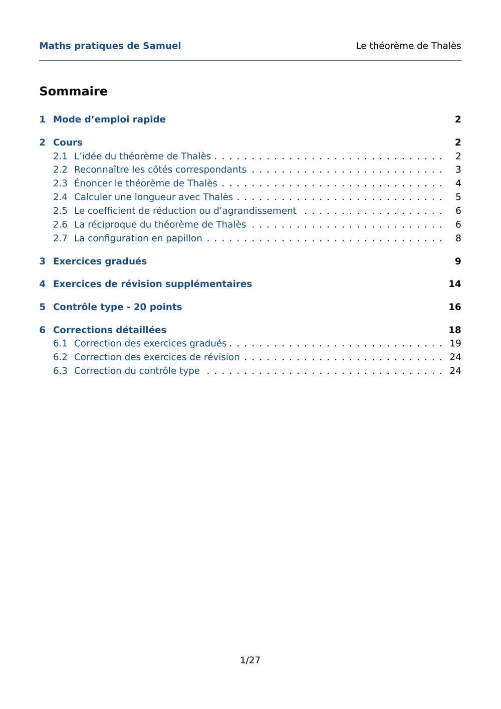 Page 2 de l'exemple de fiche Thalès