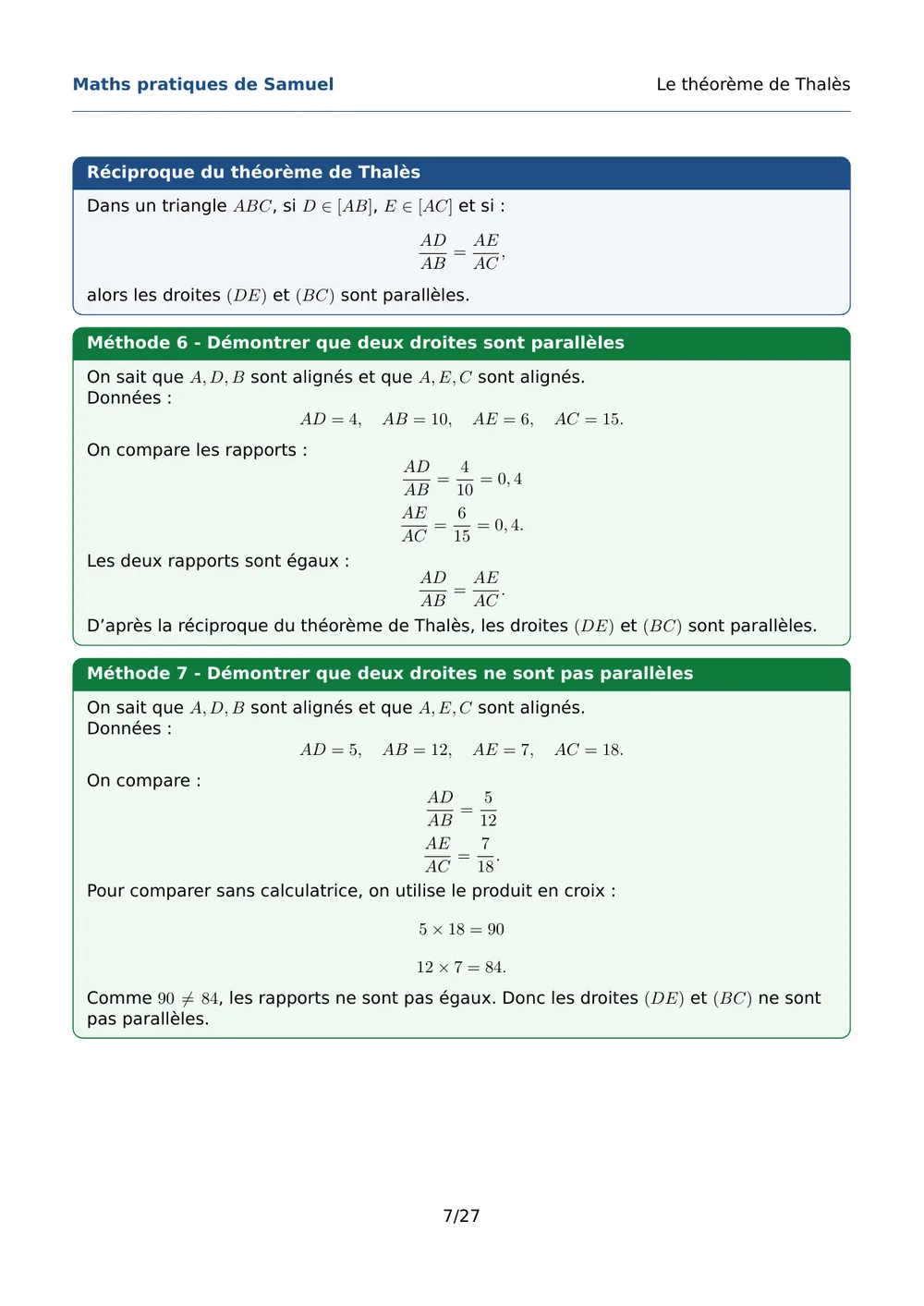Page 8 de l'exemple de fiche Thalès