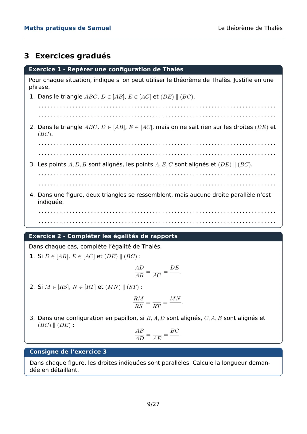 Page 10 de l'exemple de fiche Thalès