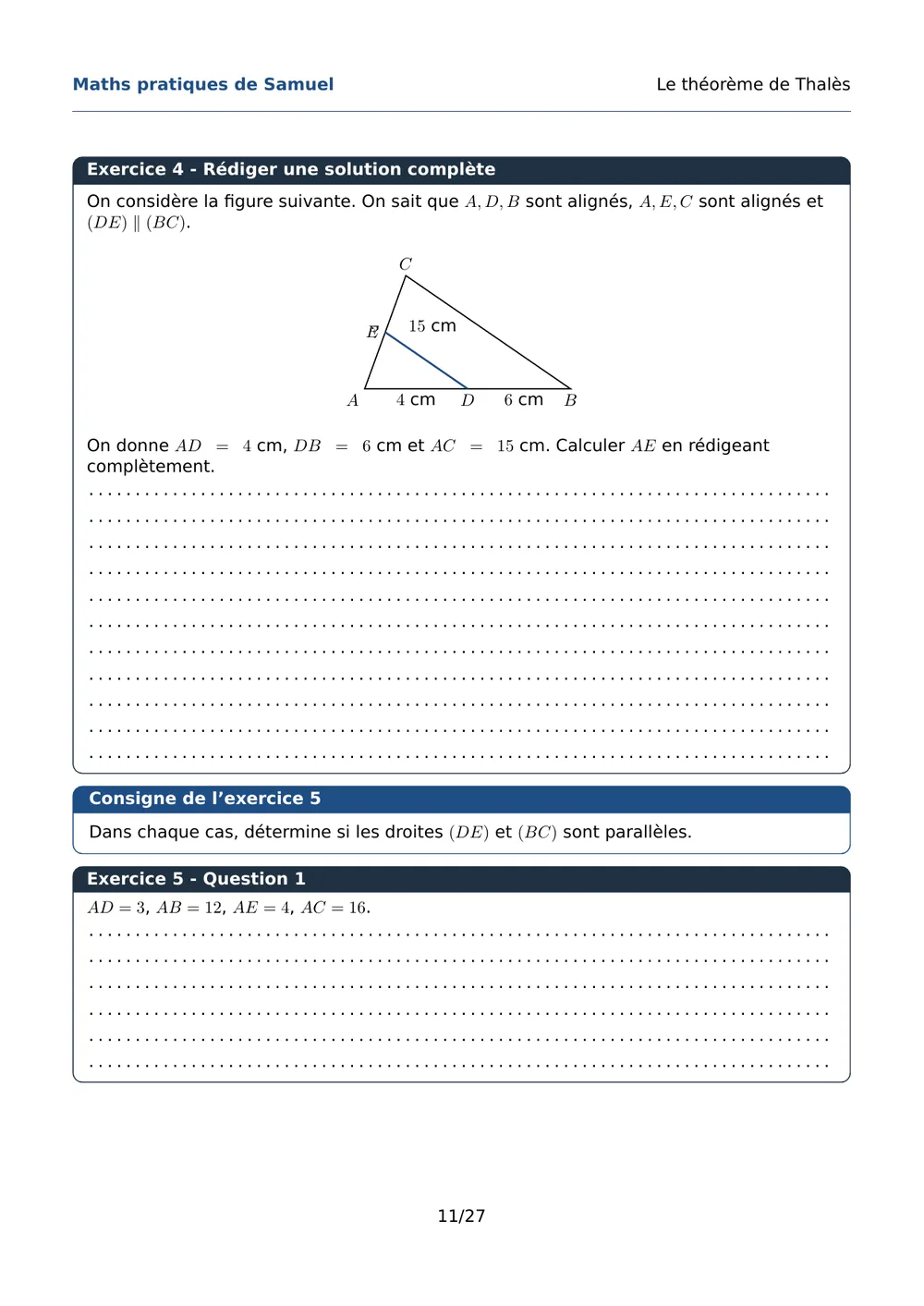 Page 12 de l'exemple de fiche Thalès