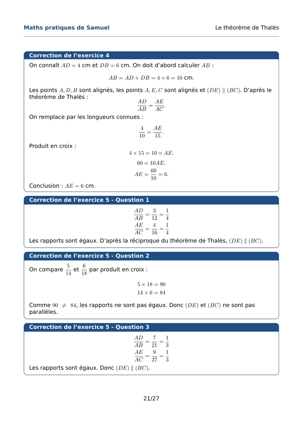 Page 22 de l'exemple de fiche Thalès
