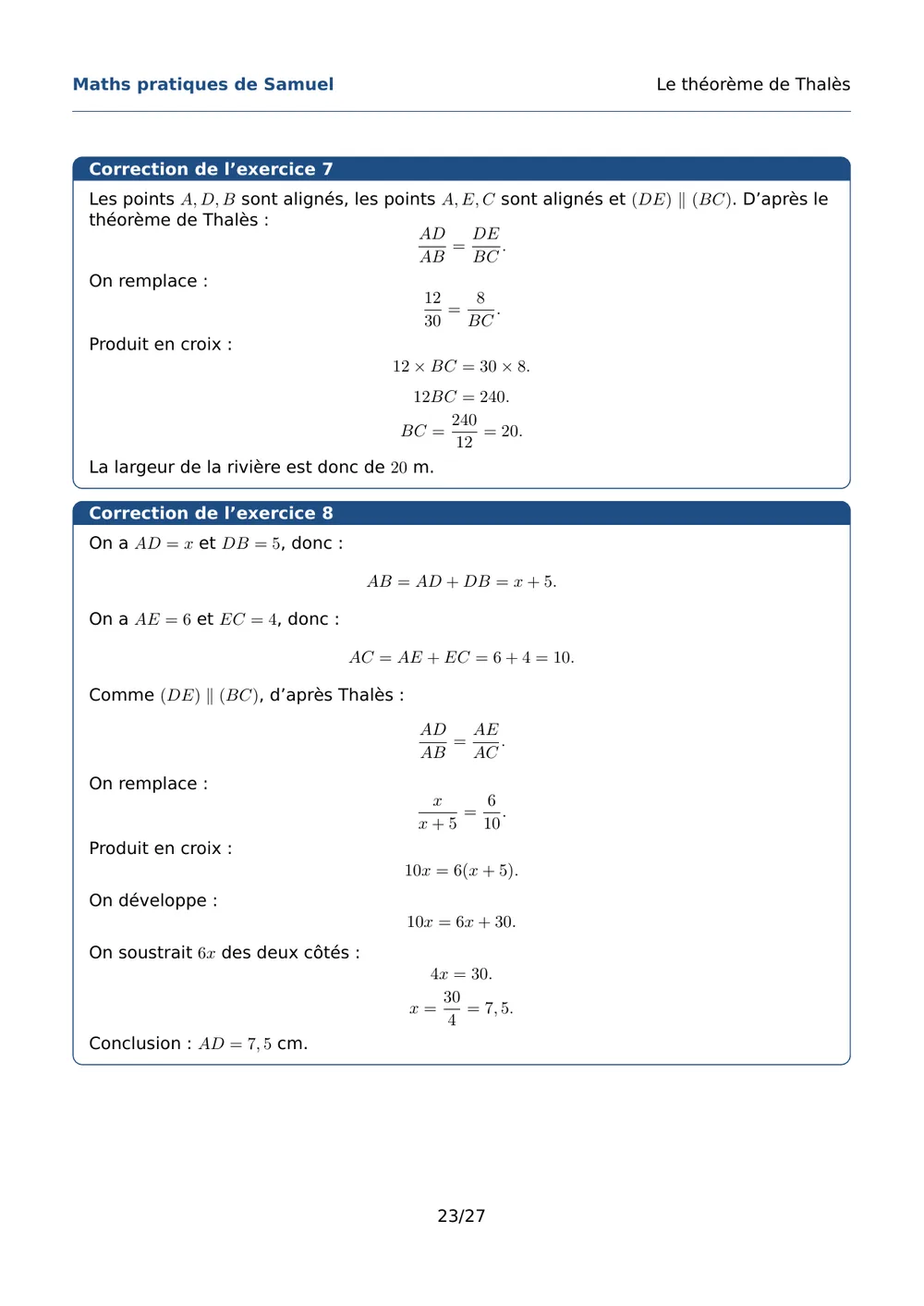 Page 24 de l'exemple de fiche Thalès