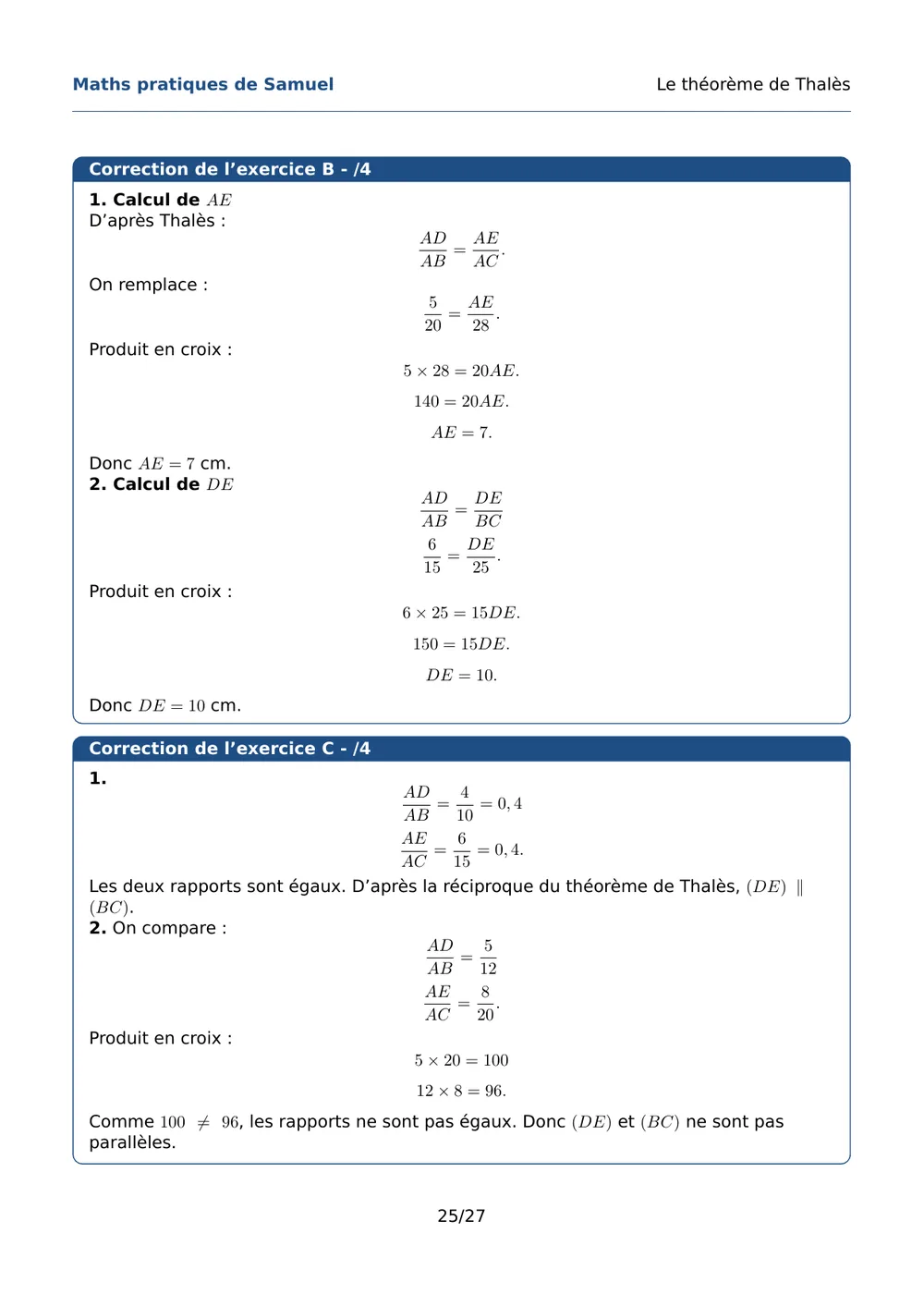 Page 26 de l'exemple de fiche Thalès